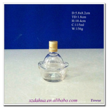 115ml Ingot Shaped Glass Wine Liquor Bottle